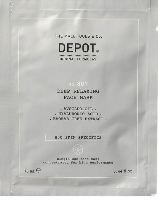Depot Depot, 800 Skin Specifics No. 807, Hyaluronsäure, Nutri-Beruhigend, Gesichtsmaske, Für das Gesicht, 13 ml Regular