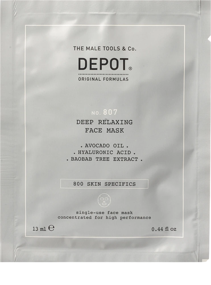 Depot Depot, 800 Skin Specifics No. 807, Hyaluronsäure, Nutri-Beruhigend, Gesichtsmaske, Für das Gesicht, 13 ml Regular