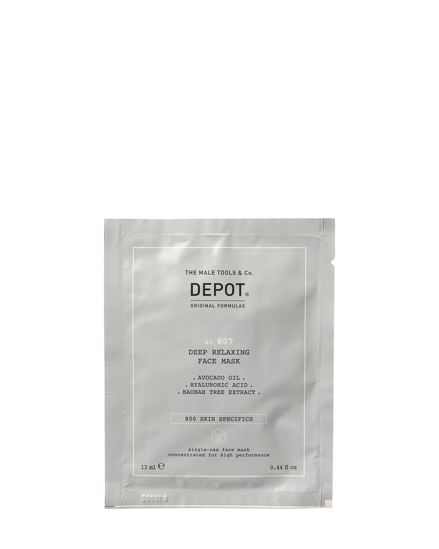 Depot Setzen, Depot, 800 Skin Specifics No. 807, Hyaluronsäure, Beruhigend/Feuchtigkeitsspendend & Nährend, Gesichtsmaske, Fü