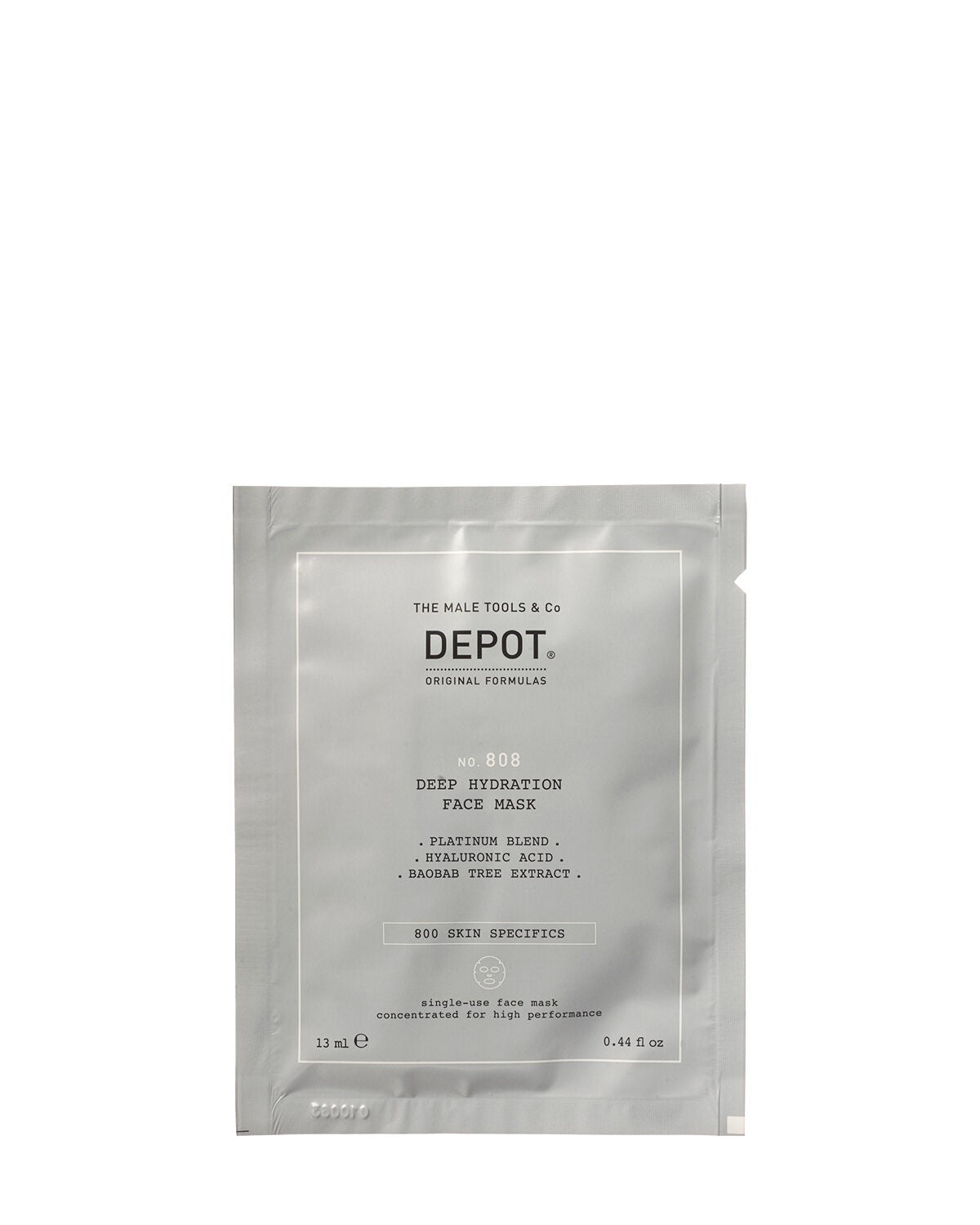 Depot, 800 Skin Specifics No. 808, Hyaluronsäure, Tief hydratisierend/Beruhigend und revitalisierend, Gesichtsmaske, Für das Gesicht, Tag, 13 ml