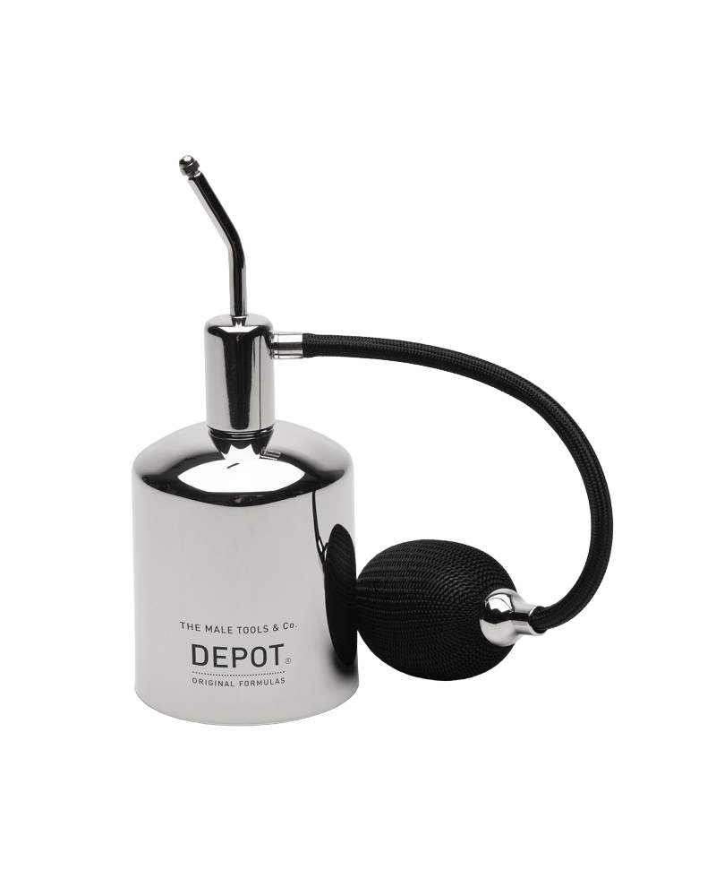 Depot, Accessories No. 737 Aftershave, Sprühpumpenspender Kunststoffflasche, Silber