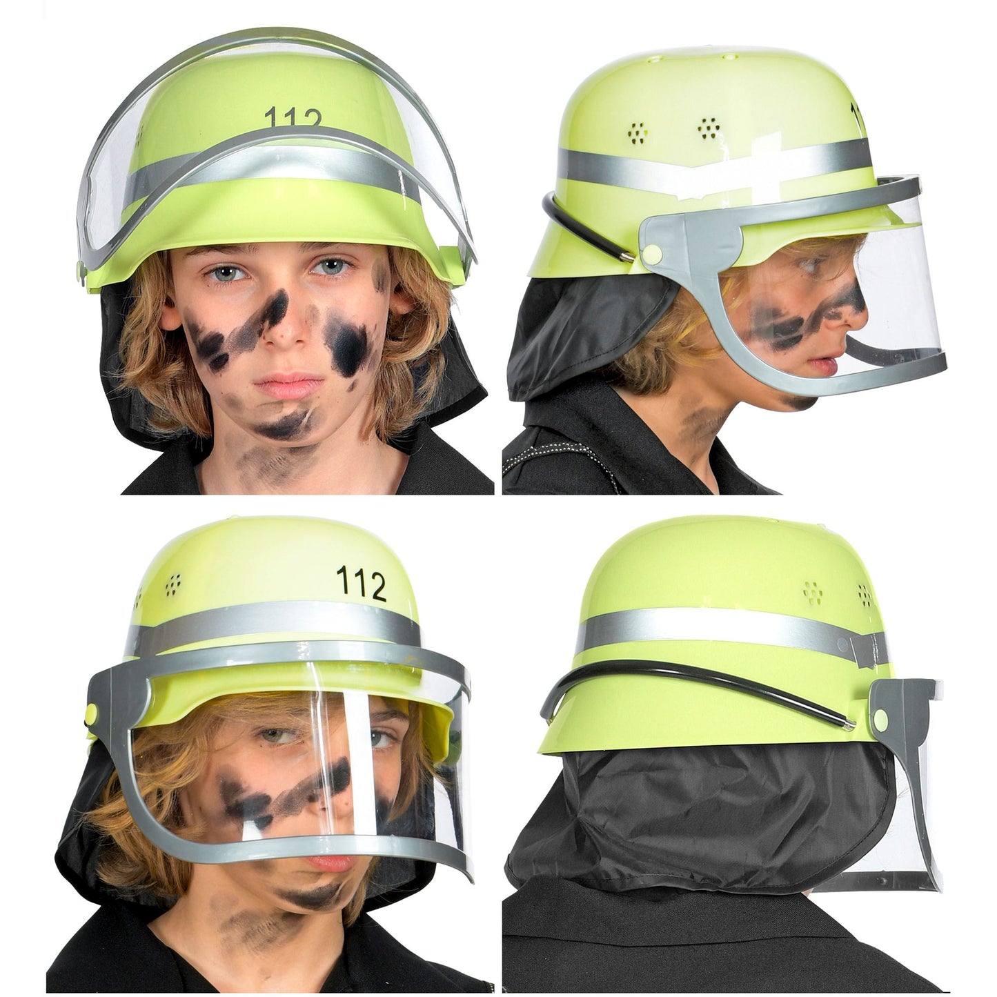 "DEUTSCHER FEUERWEHRHELM" aus Hartplastik - Kindergröße – Ansicht 4
