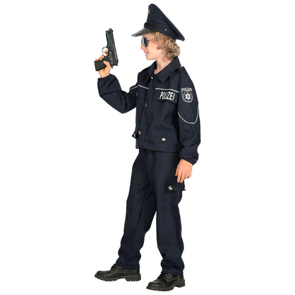 "DEUTSCHER POLIZIST" (Oberteil, Hose, Mütze) – Ansicht 3