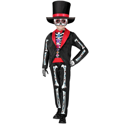 "DIA DE LOS MUERTOS" (Frack mit Hemd, Hose, Hut, Maske) – Ansicht 3