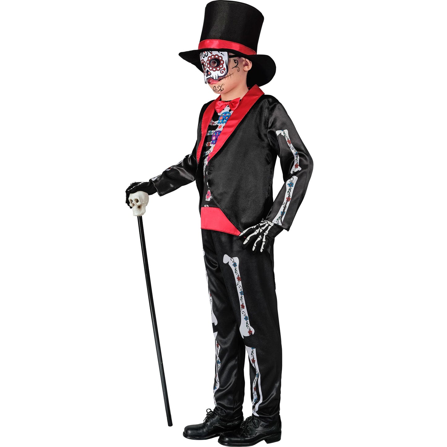 "DIA DE LOS MUERTOS" (Frack mit Hemd, Hose, Hut, Maske) – Ansicht 4