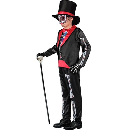 "DIA DE LOS MUERTOS" (Frack mit Hemd, Hose, Hut, Maske) – Ansicht 4