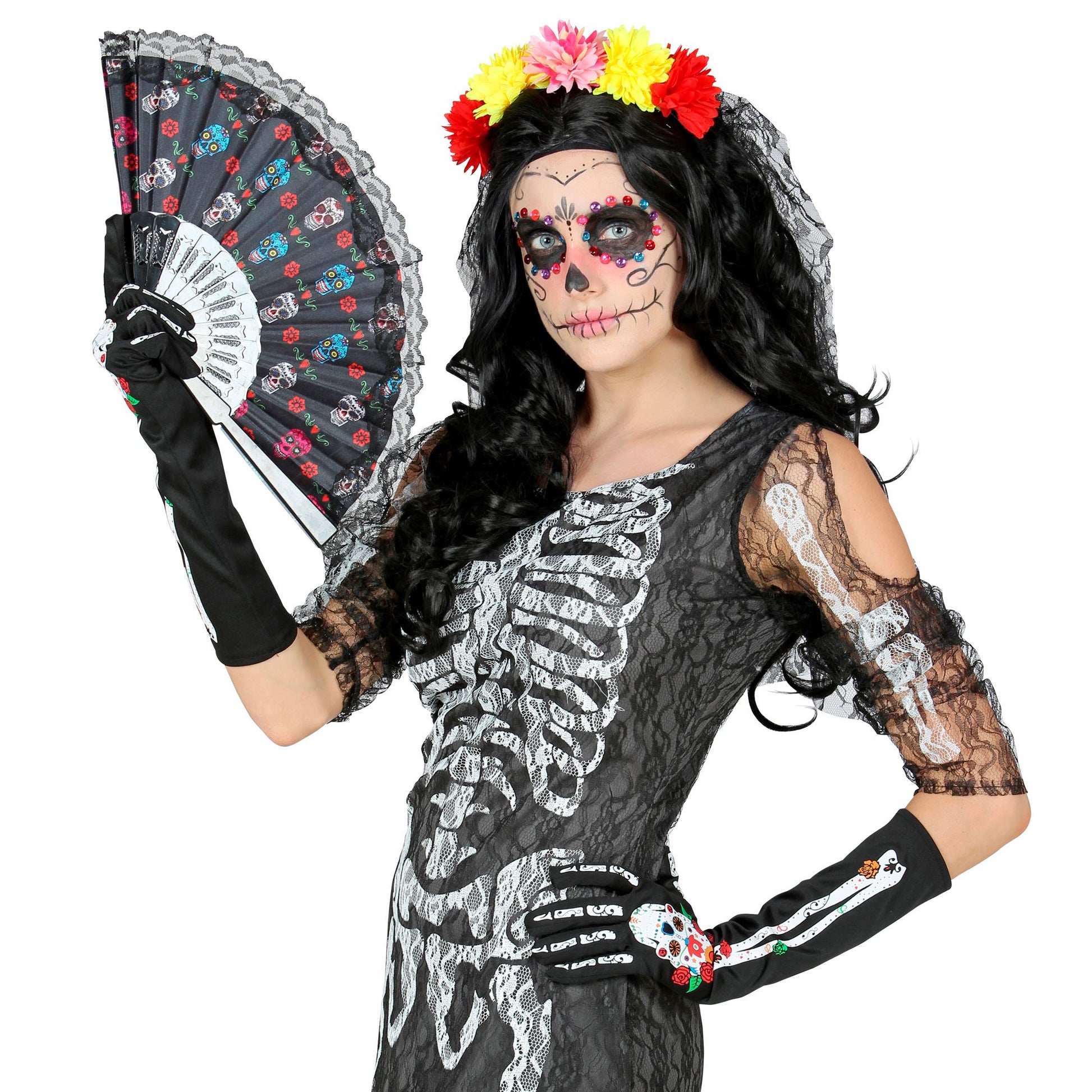 "DIA DE LOS MUERTOS HANDSCHUHE" 40 cm – Ansicht 5