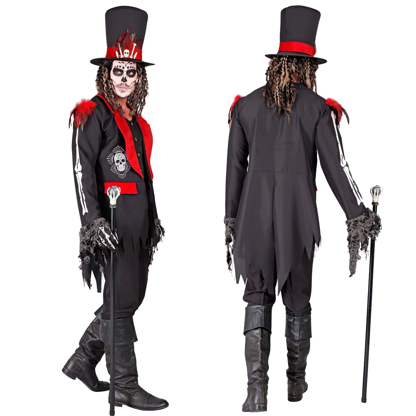 "DIA DE LOS MUERTOS" (Jacke mit Weste, Hut) – Ansicht 5