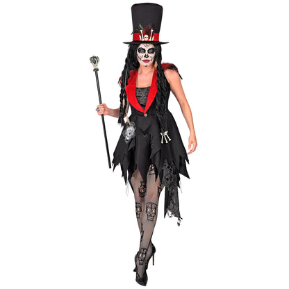 "DIA DE LOS MUERTOS" (Kleid, Hut) – Vorderansicht