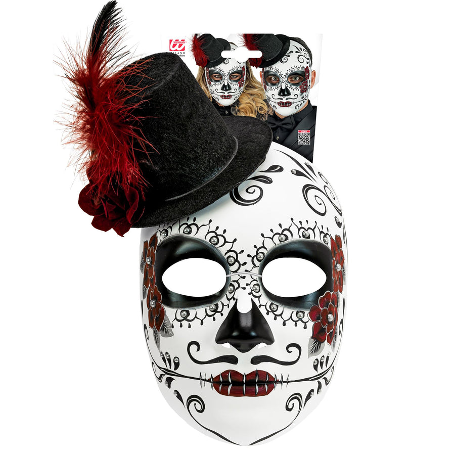 "DIA DE LOS MUERTOS MASKE MIT HUT" – Detailansicht