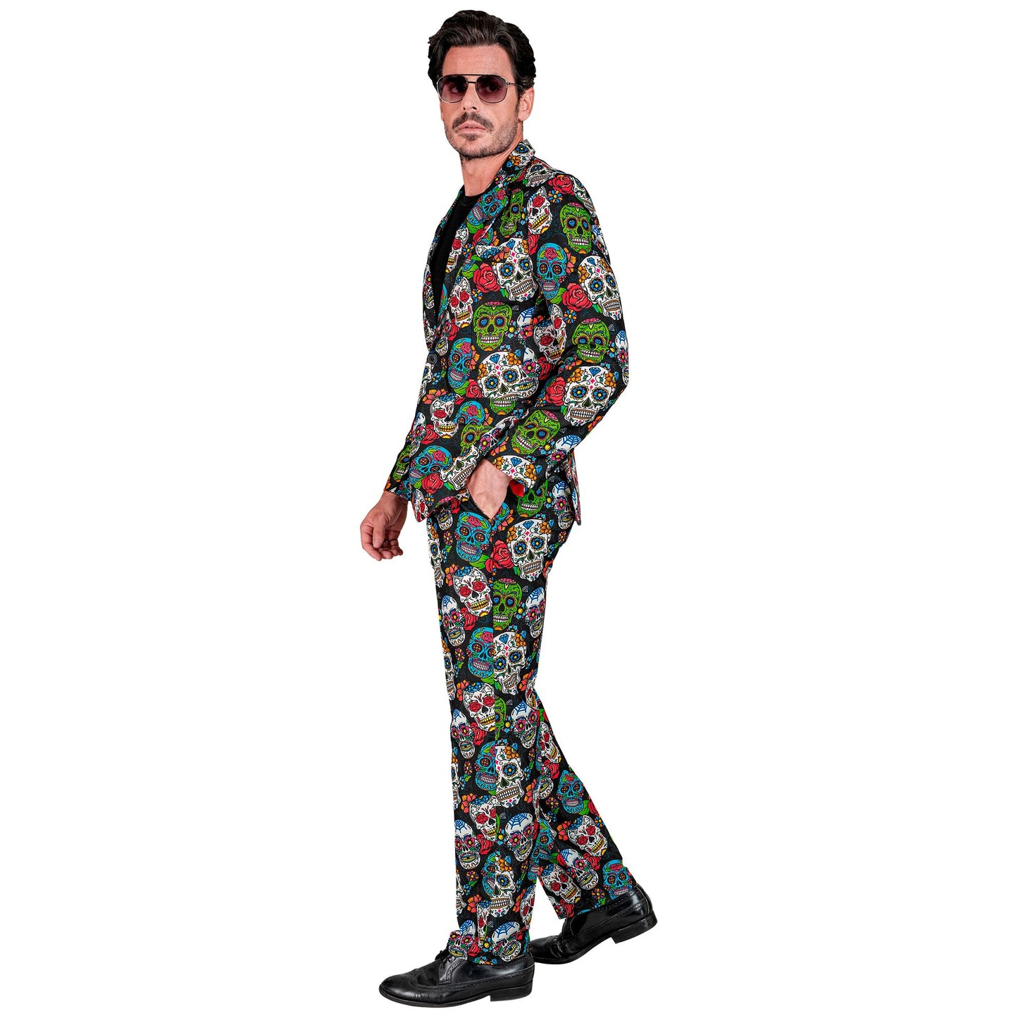 "DIA DE LOS MUERTOS PARTY FASHION ANZUG" (Jackett, Hose) – Ansicht 3