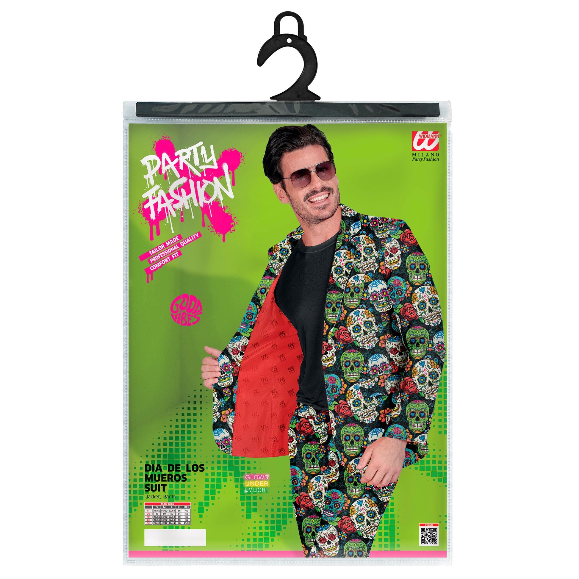 "DIA DE LOS MUERTOS PARTY FASHION ANZUG" (Jackett, Hose) – Ansicht 5