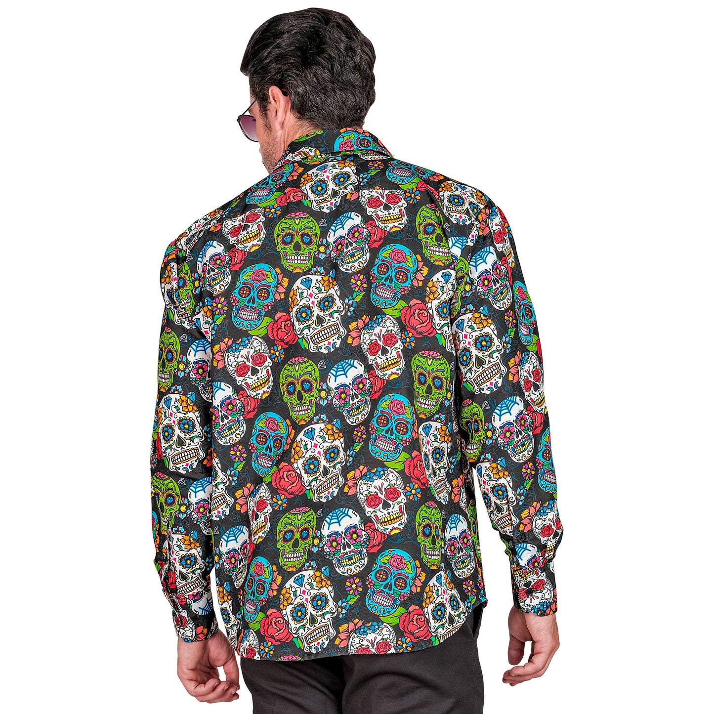 "DIA DE LOS MUERTOS PARTY FASHION HEMD" (Hemd) – Ansicht 4