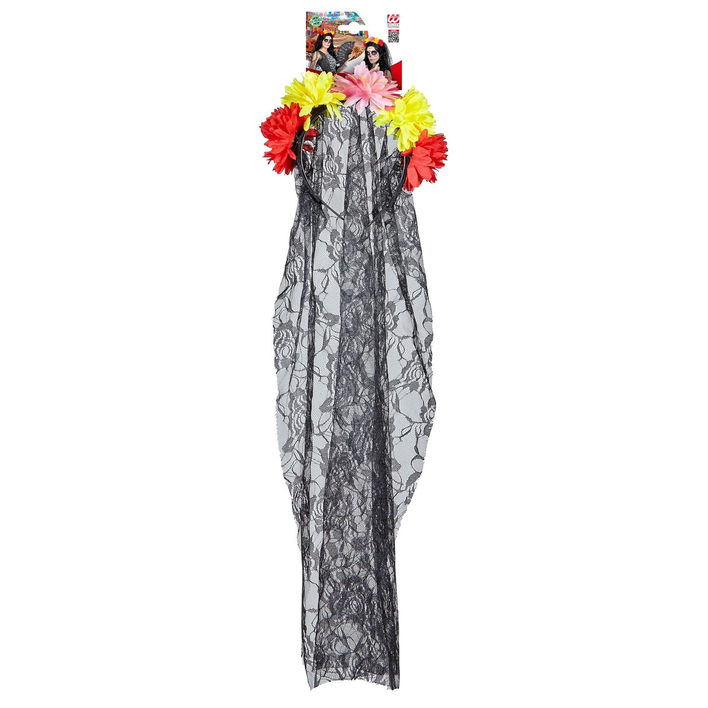 "DIA DE LOS MUERTOS SCHLEIER MIT BLUMEN" – Ansicht 3