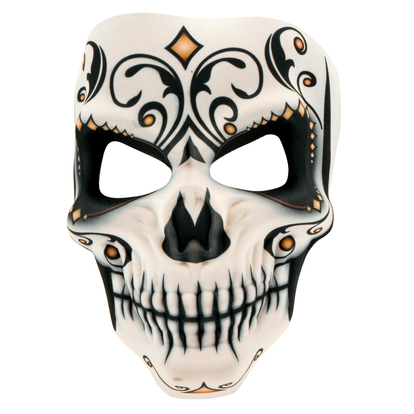 "DIA DE LOS MUERTOS SEÑOR MASKE AUS STOFF" – Vorderansicht