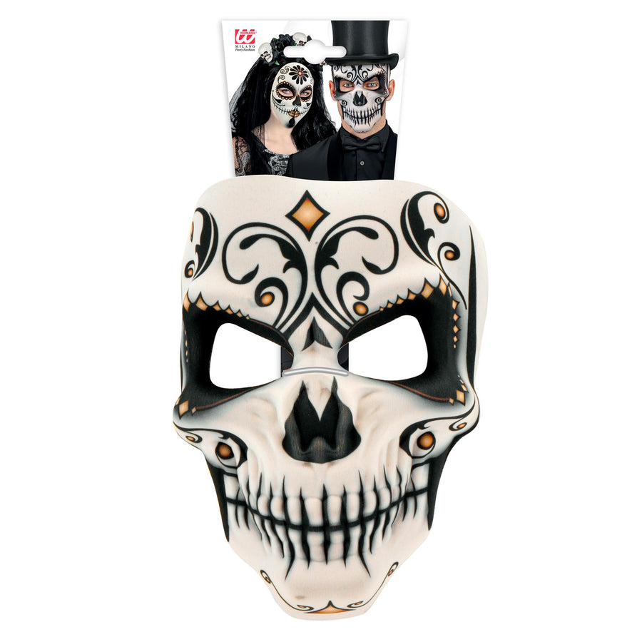 "DIA DE LOS MUERTOS SEÑOR MASKE AUS STOFF" – Detailansicht