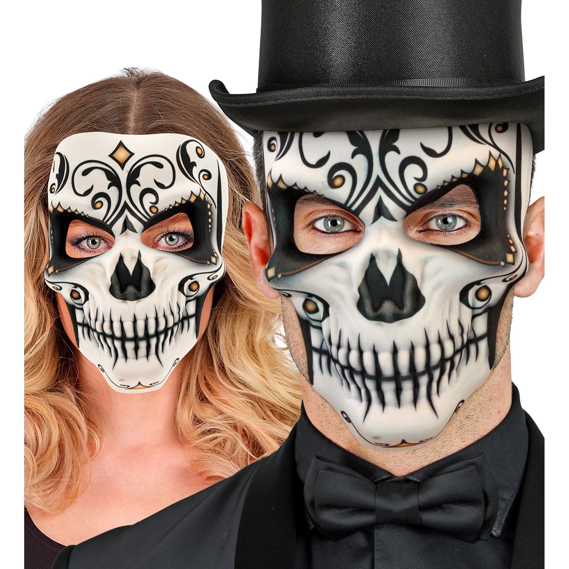 "DIA DE LOS MUERTOS SEÑOR MASKE AUS STOFF" – Ansicht 3