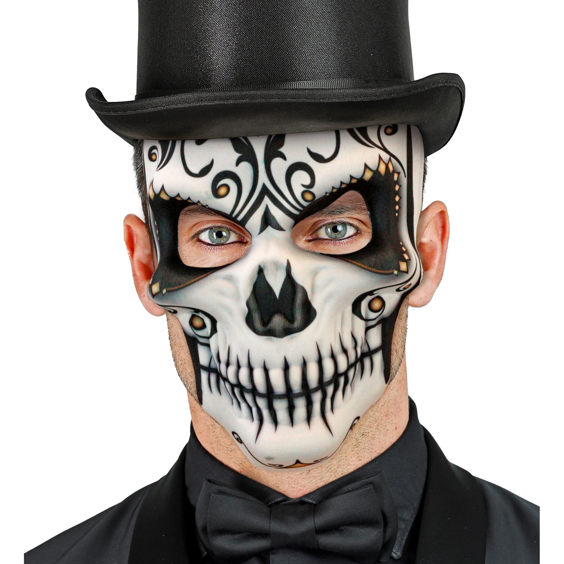 "DIA DE LOS MUERTOS SEÑOR MASKE AUS STOFF" – Ansicht 4