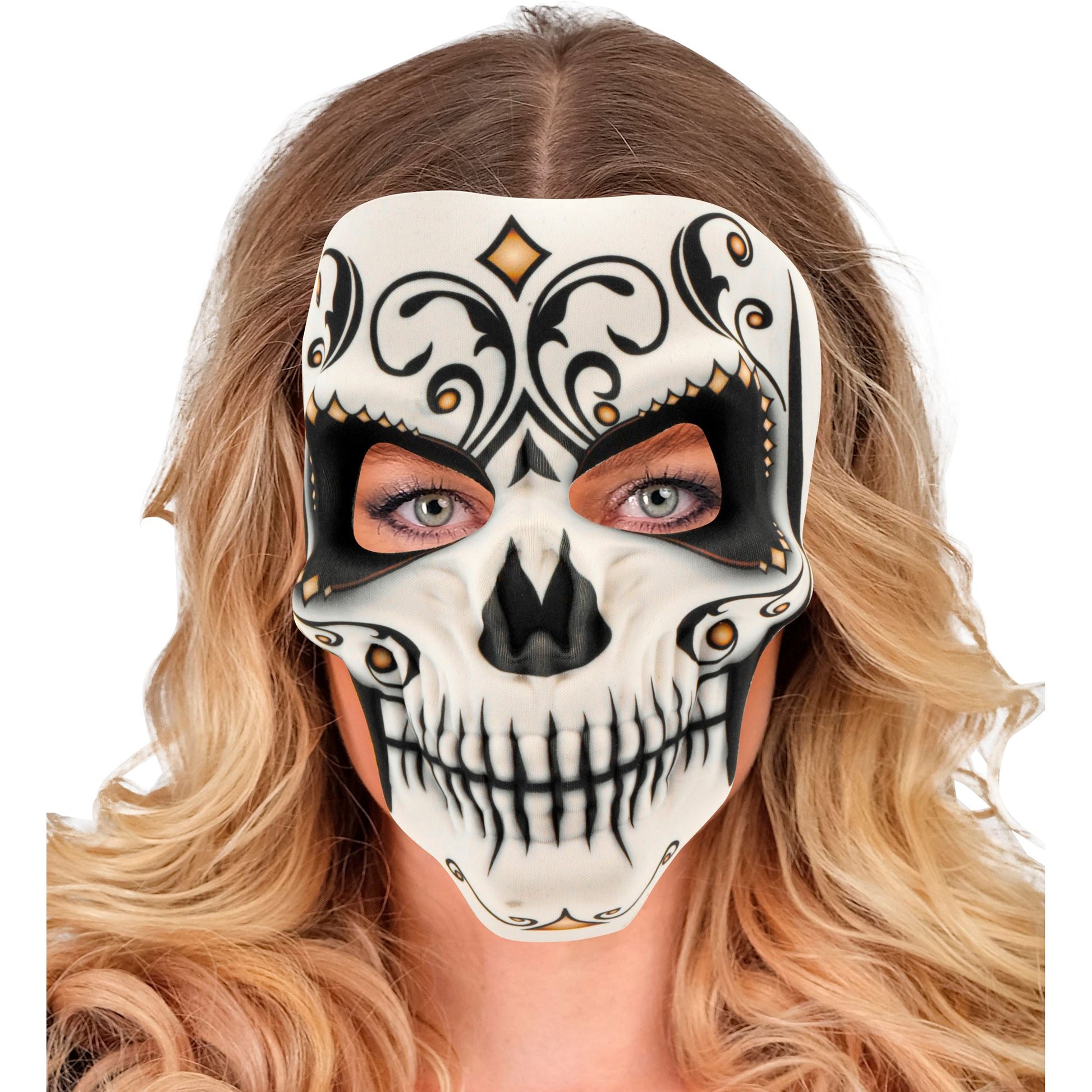 "DIA DE LOS MUERTOS SEÑOR MASKE AUS STOFF" – Ansicht 5