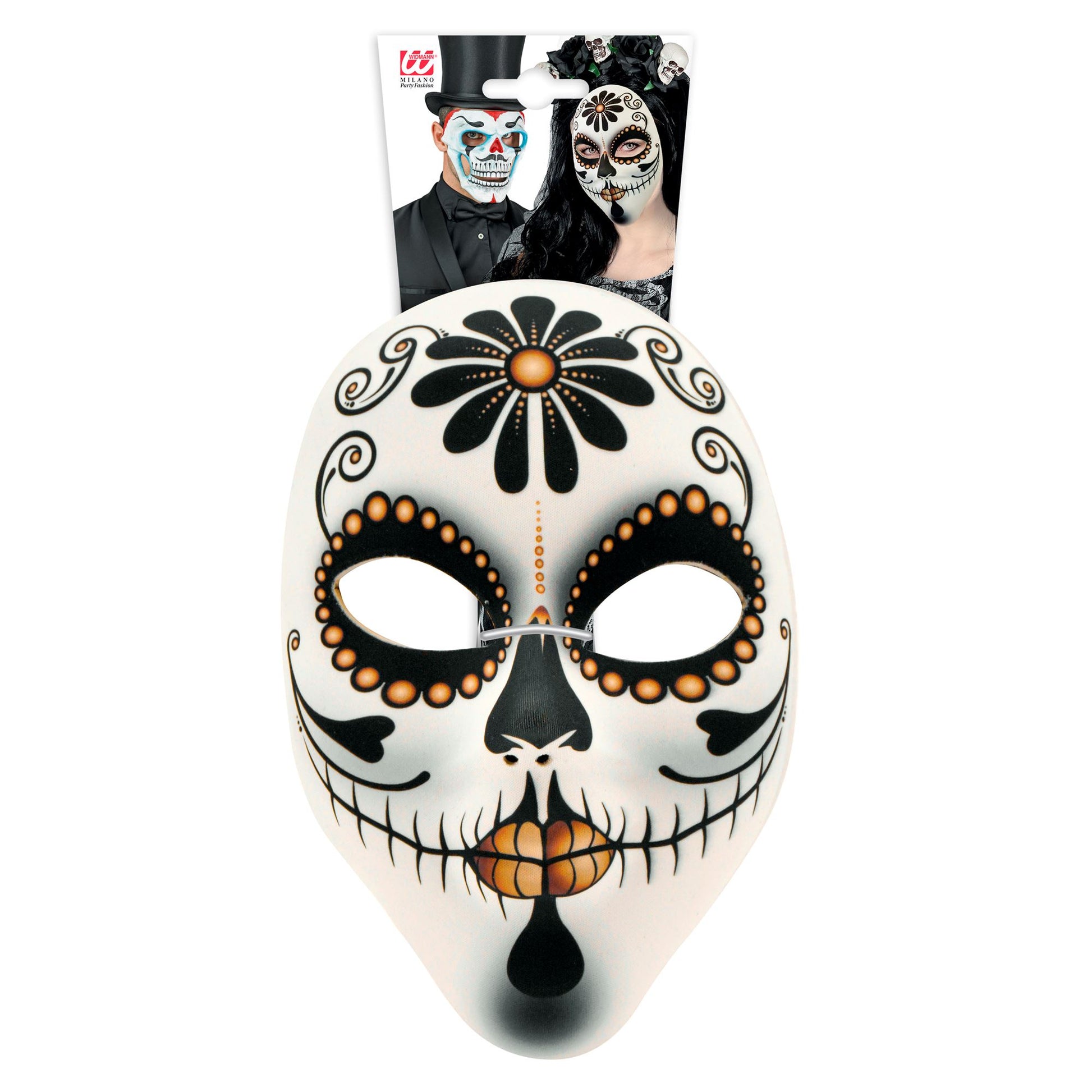 "DIA DE LOS MUERTOS SEÑORA MASKE AUS STOFF" – Detailansicht