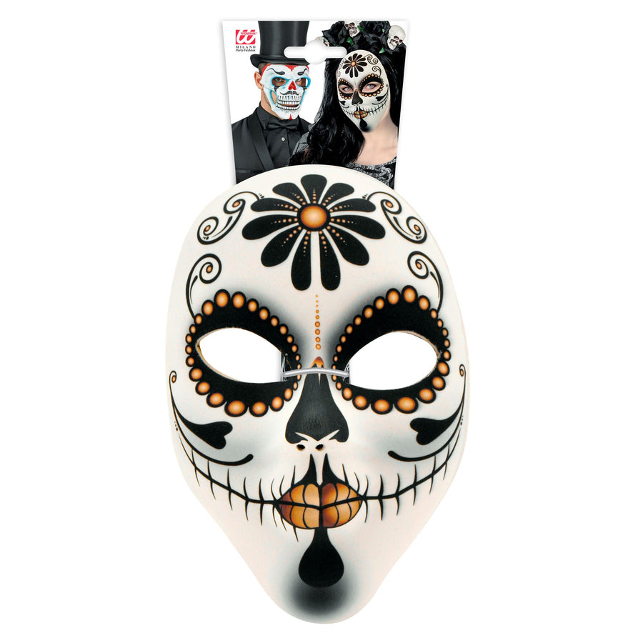 "DIA DE LOS MUERTOS SEÑORA MASKE AUS STOFF" – Detailansicht