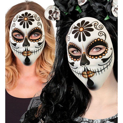 "DIA DE LOS MUERTOS SEÑORA MASKE AUS STOFF" – Ansicht 3