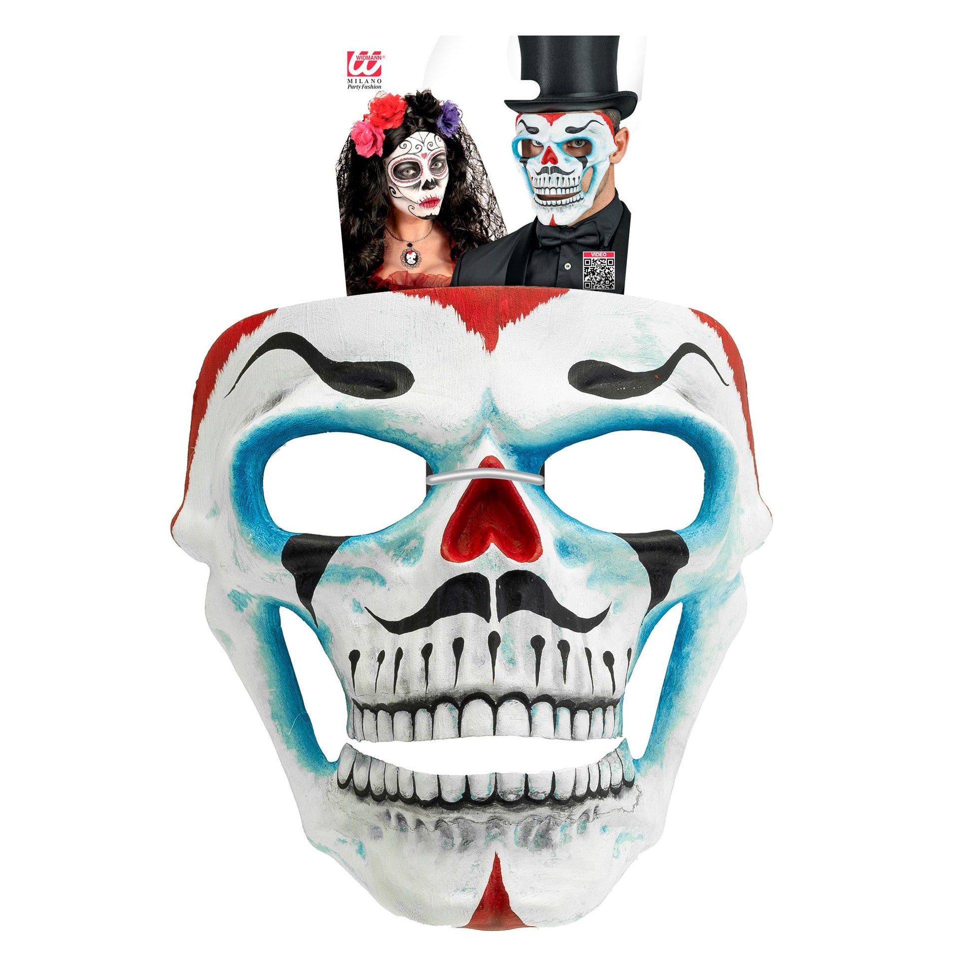 "DIA DE LOS MUERTOS TOTENKOPF CLOWNMASKE" – Detailansicht