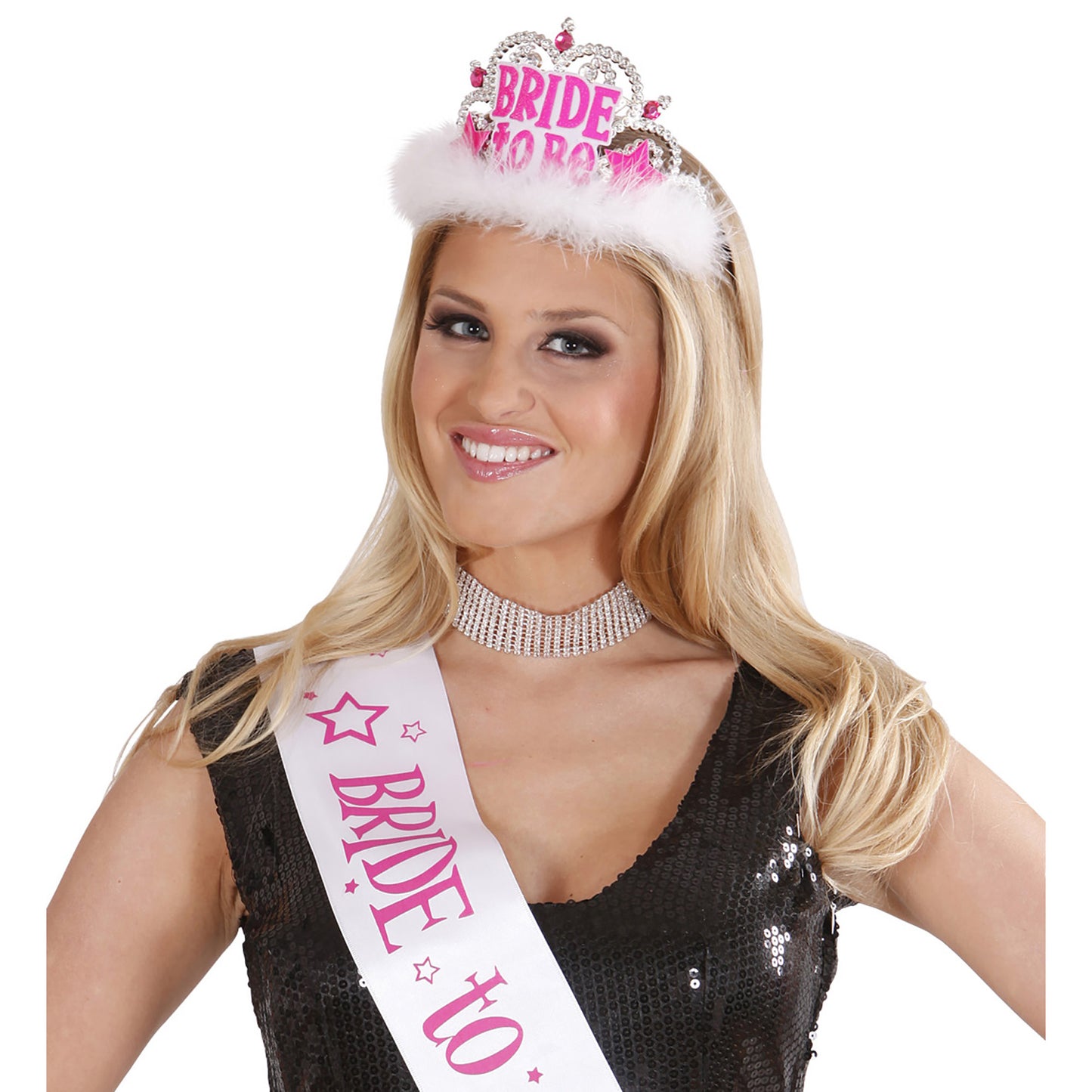 "DIADEM BRIDE TO BE MIT JUWELEN UND MARABOU" – Ansicht 3