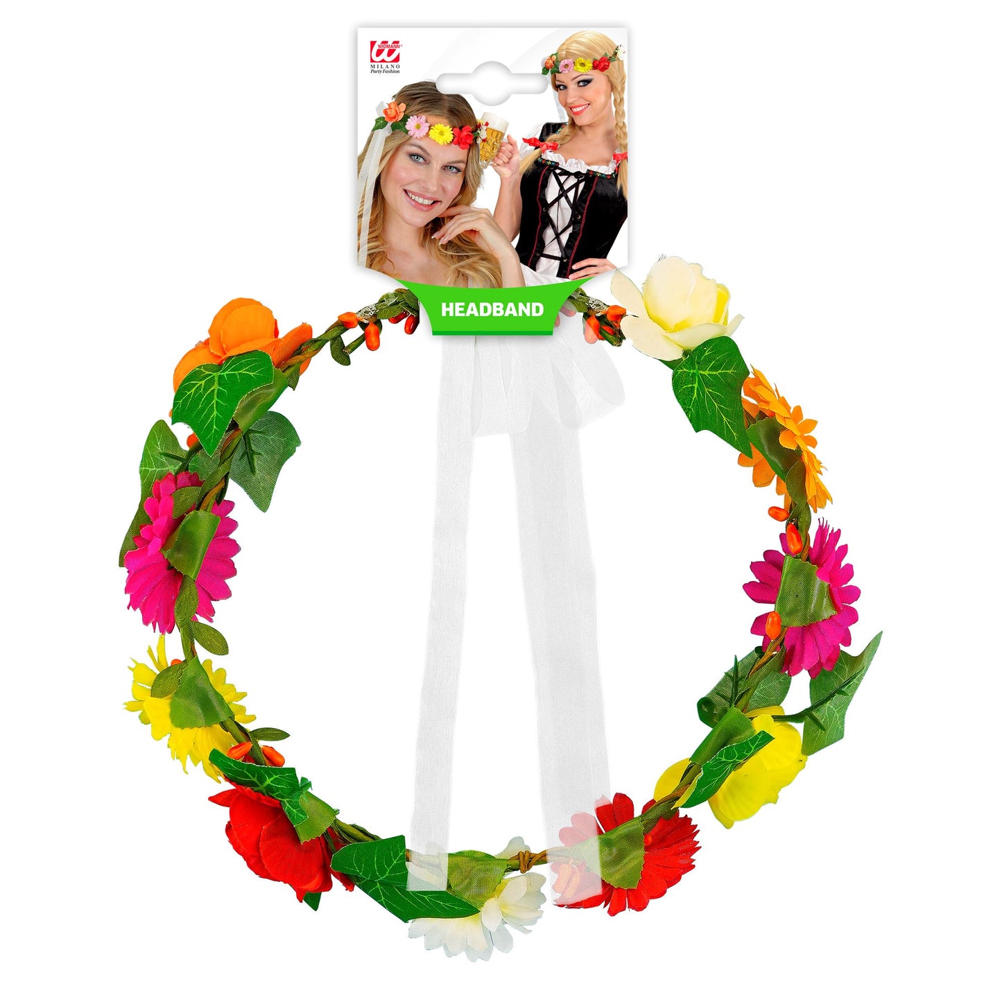"DIADEM MIT BLUMEN UND BÄNDERN" – Ansicht 3