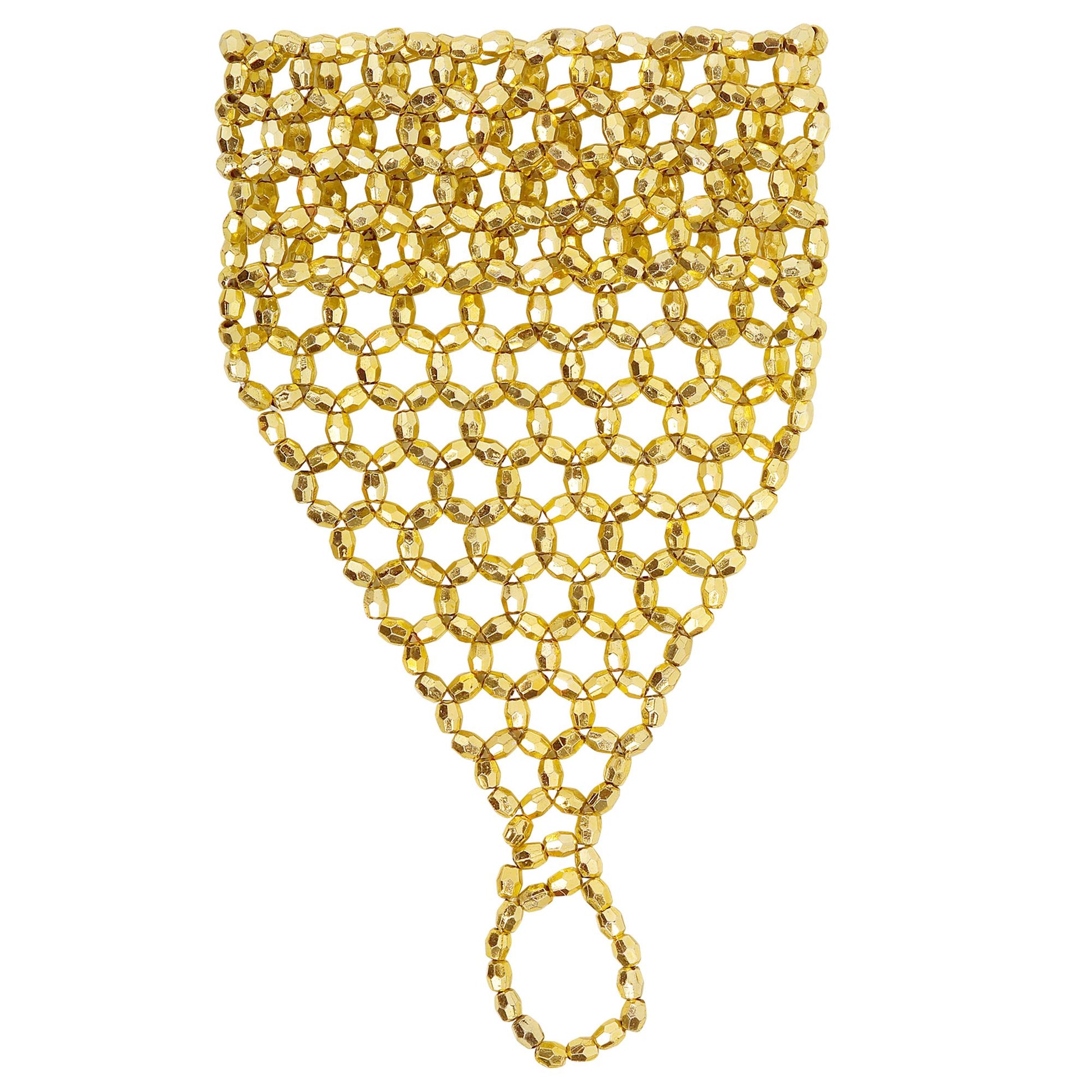 "DIANETTEN-ARMBAND MIT PERLEN" gold – Vorderansicht