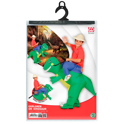 "DINOSAURIER" (aufblasbares Kostüm m. integriertem Gebläse, Hut) – Ansicht 4