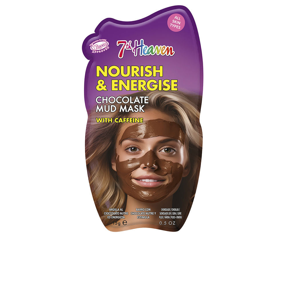 NOURISH &amp; ENERGISE chocolate mud mask with caffeine 15 gr