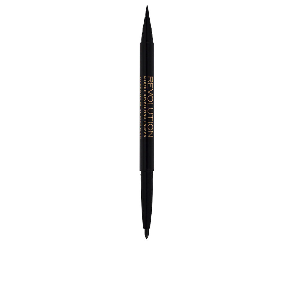 DUAL EYELINER felt &amp; kohl #black 1 ml