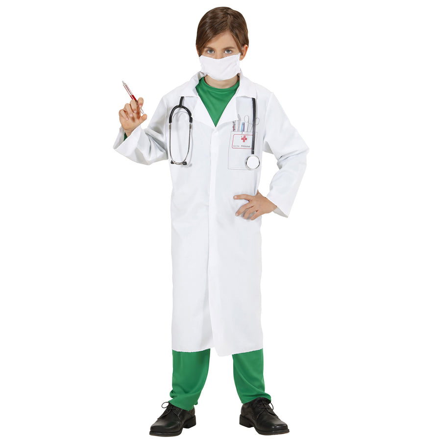 "DOKTOR" (Arztkittel, Mundschutz) – Detailansicht