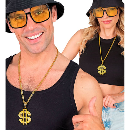 "DOLLAR KETTE" hochwertige Kette & Anhänger 70 cm – Ansicht 4