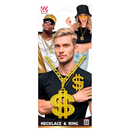 "DOLLAR SET" (Kette & Ring) – Ansicht 3