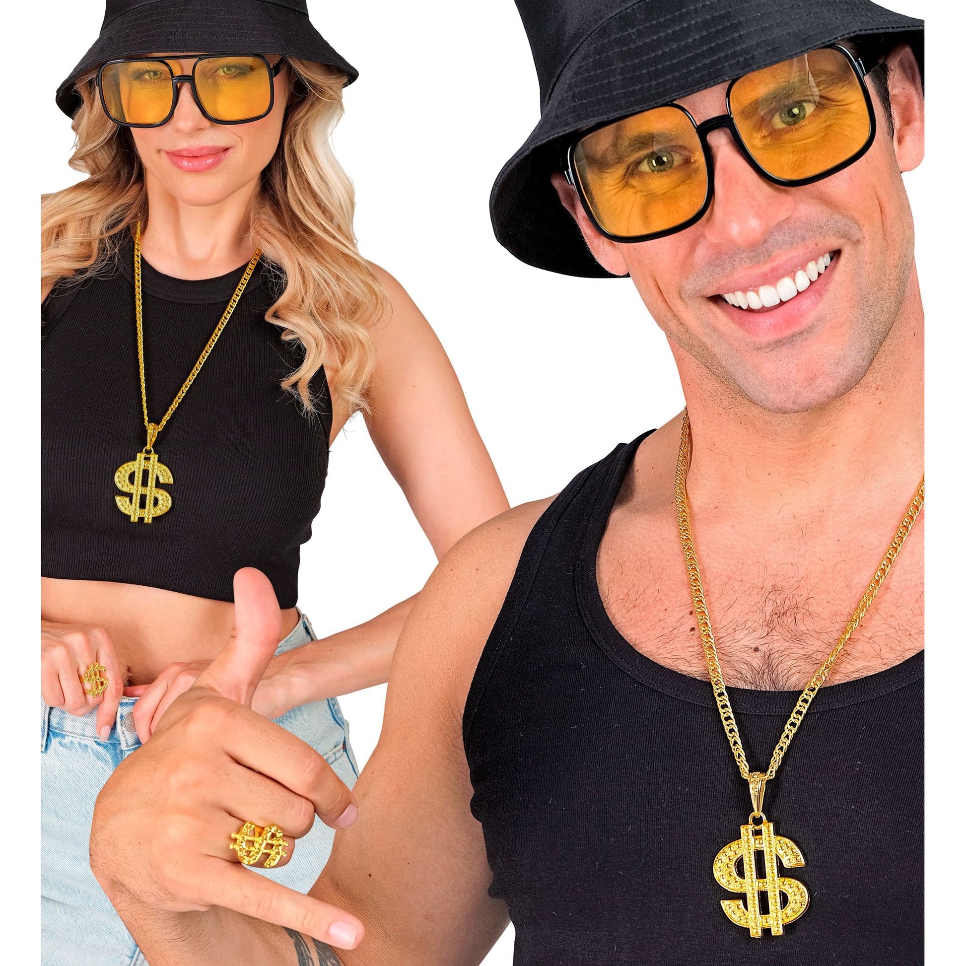 "DOLLAR SET" (Kette & Ring) – Ansicht 4