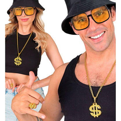 "DOLLAR SET" (Kette & Ring) – Ansicht 4