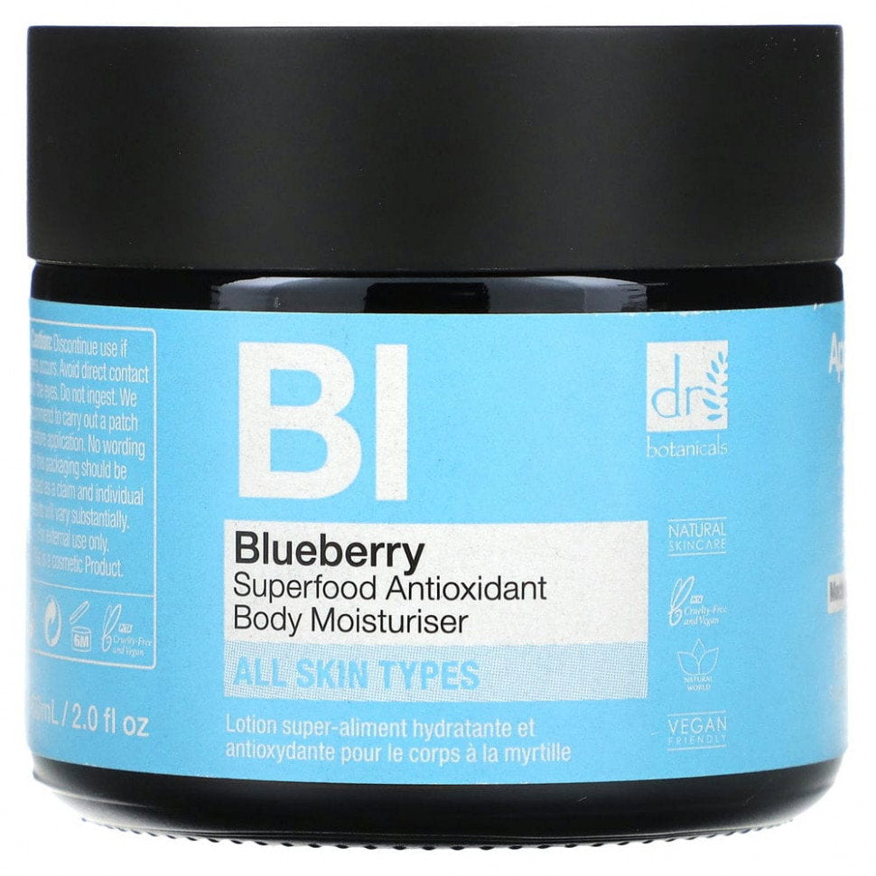 Dr Botanicals Dr Botanicals, Blueberry Superfood, Antioxidans, Lotion, Körper, 30 ml Regular