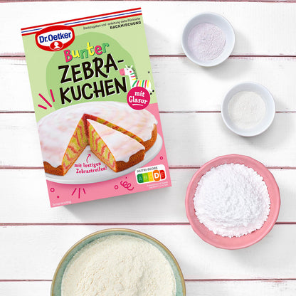 Dr Oetker Dr. Oetker Backmischung Bunter Zebrakuchen 175 g Backmischung