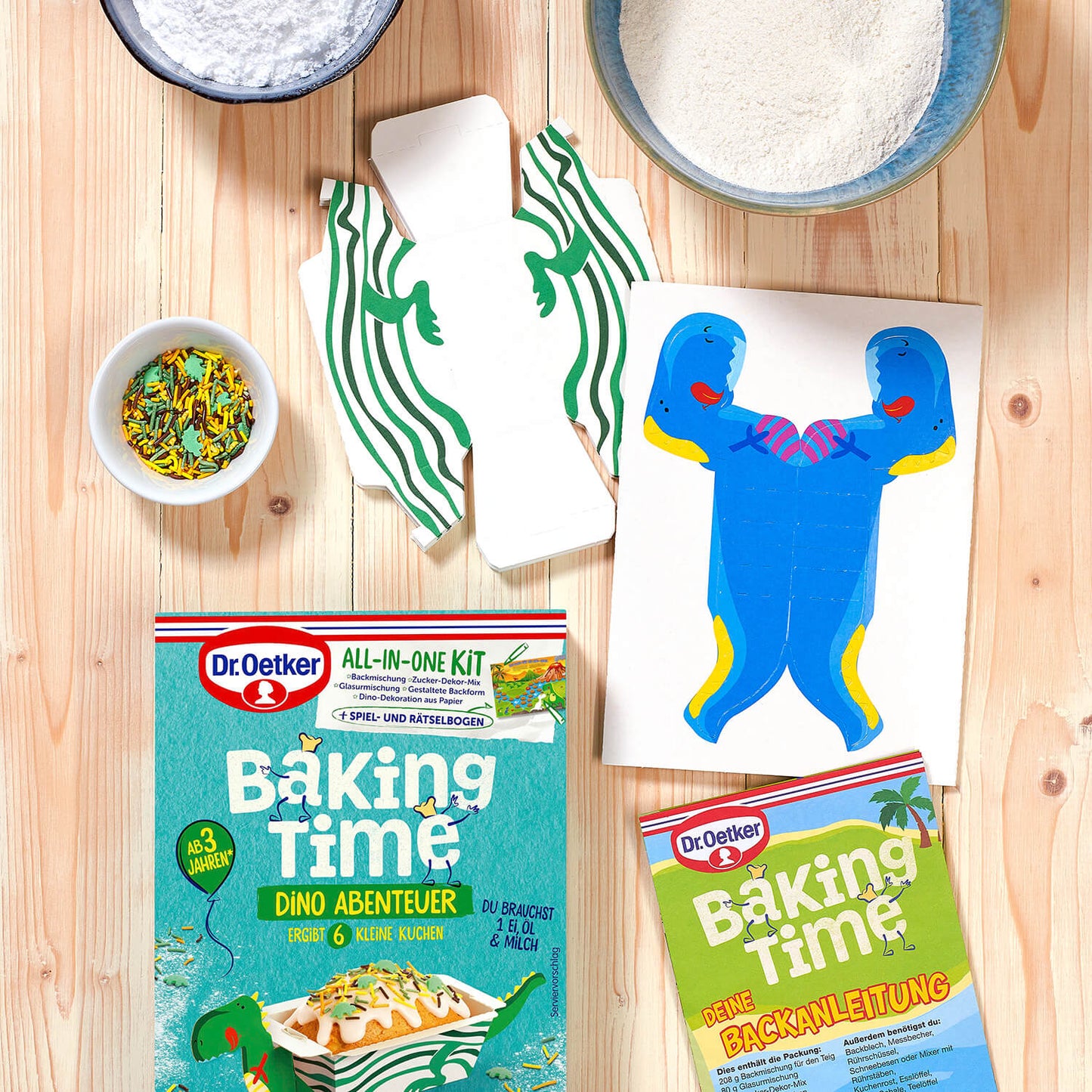 Dr Oetker Backmischung Dino Abenteuer - Candyshop.ch – Seitenansicht