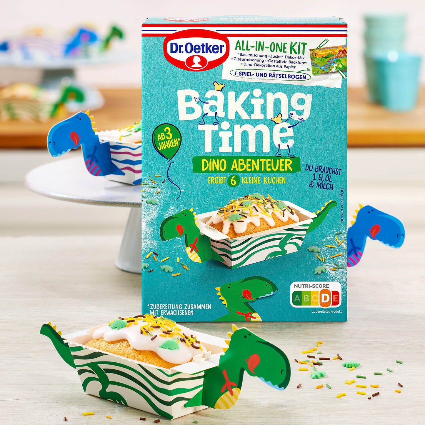 Dr Oetker Backmischung Dino Abenteuer - Candyshop.ch – Rückansicht