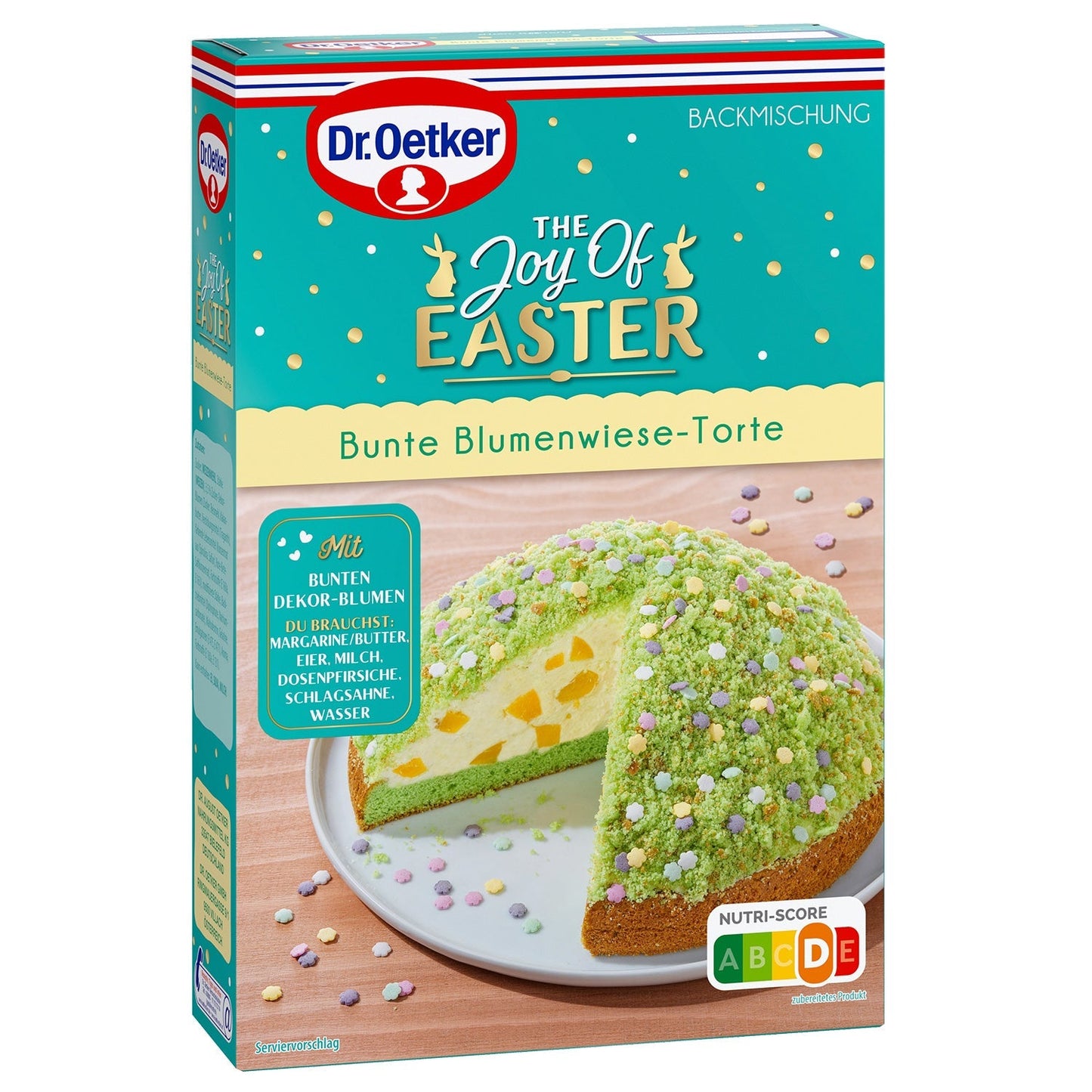 Dr Oetker Easter bunte Blumenwiese Torte Backmischung – Produktansicht