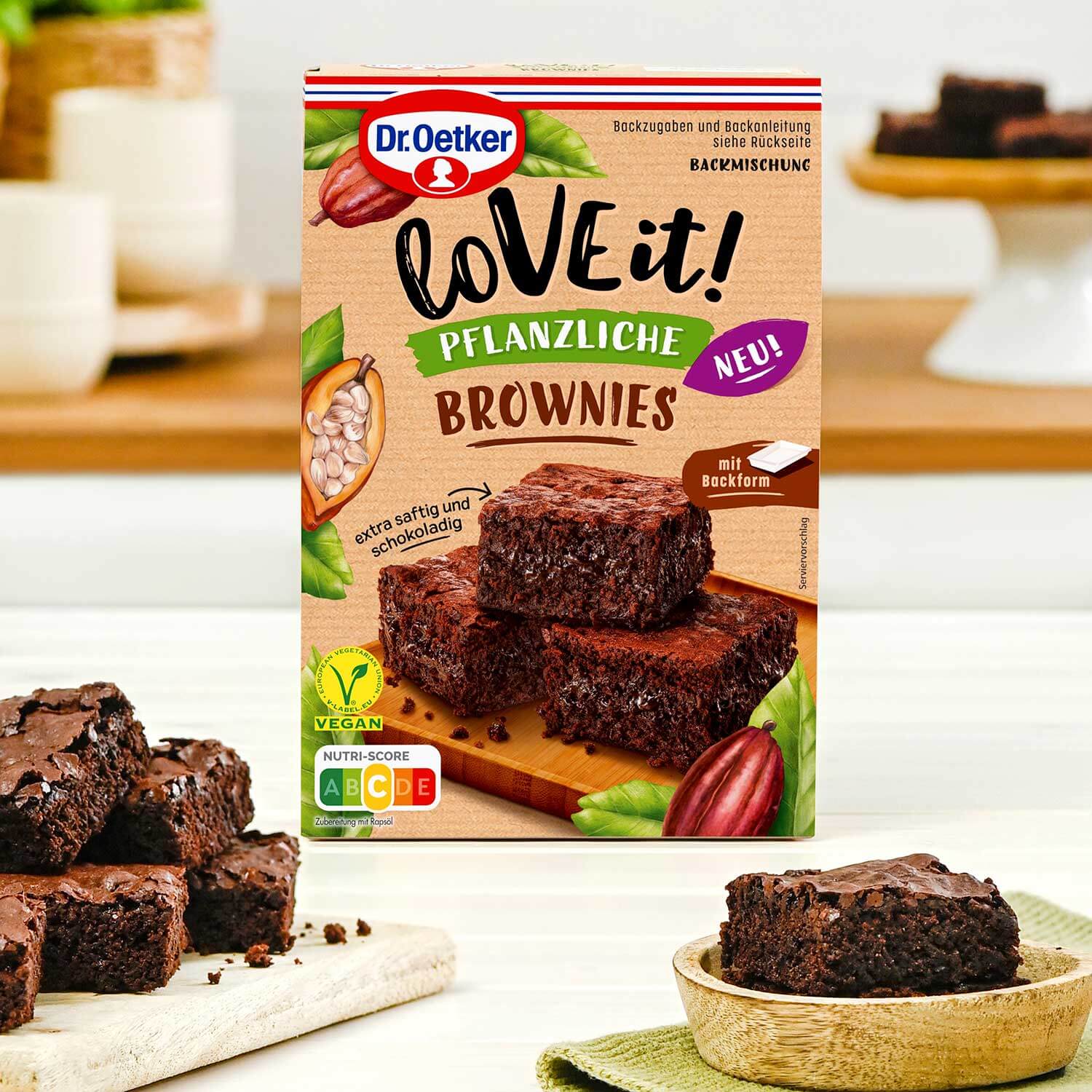 Dr Oetker LoVE it! Pflanzliche Brownies - Candyshop.ch