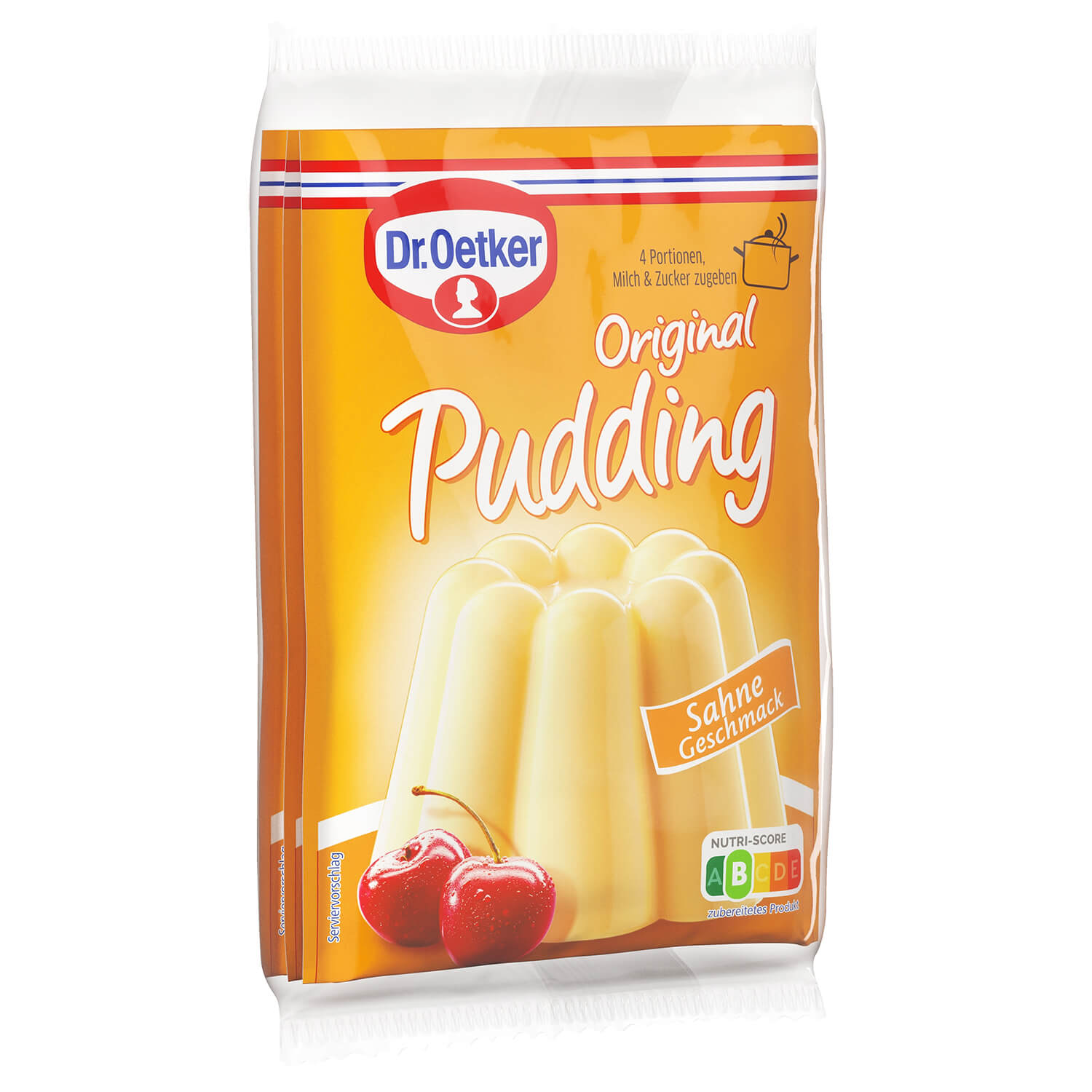 Dr Oetker Dr. Oetker Original Pudding Sahne 3er Pack – Seitenansicht