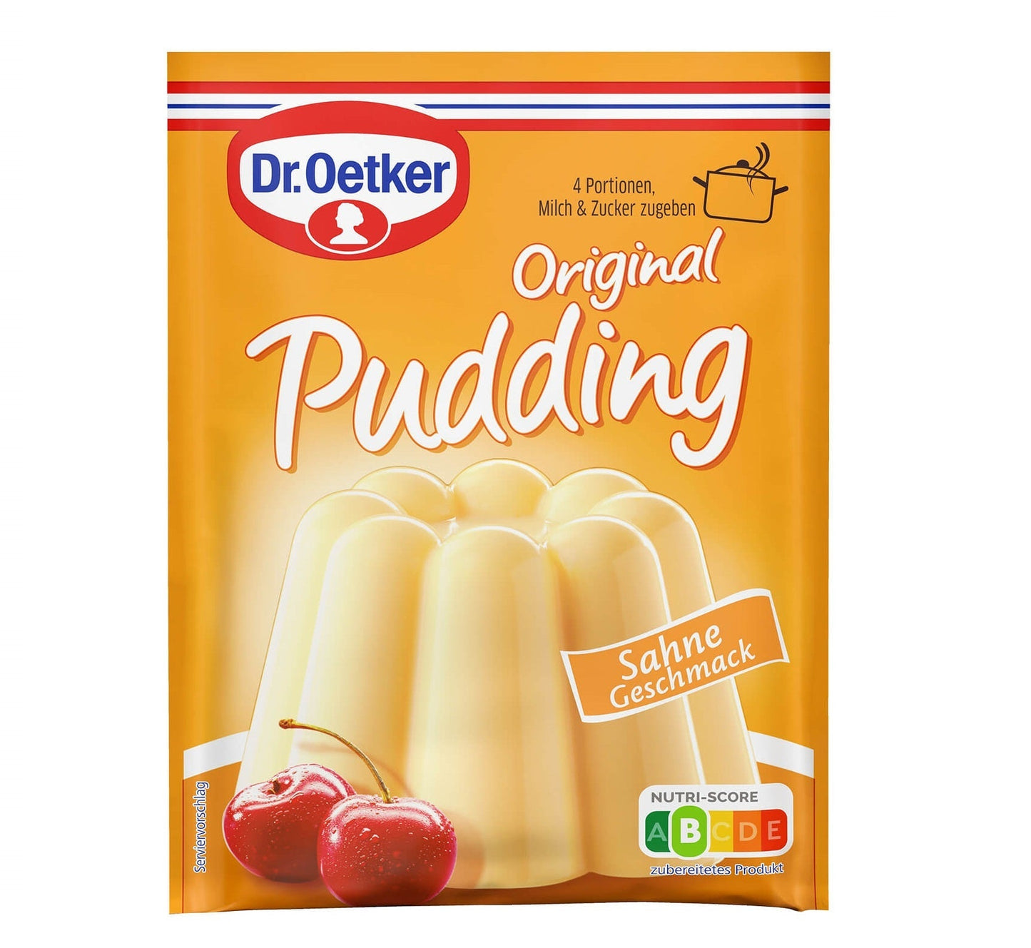 Dr Oetker Dr. Oetker Original Pudding Sahne 3er Pack – Produktansicht