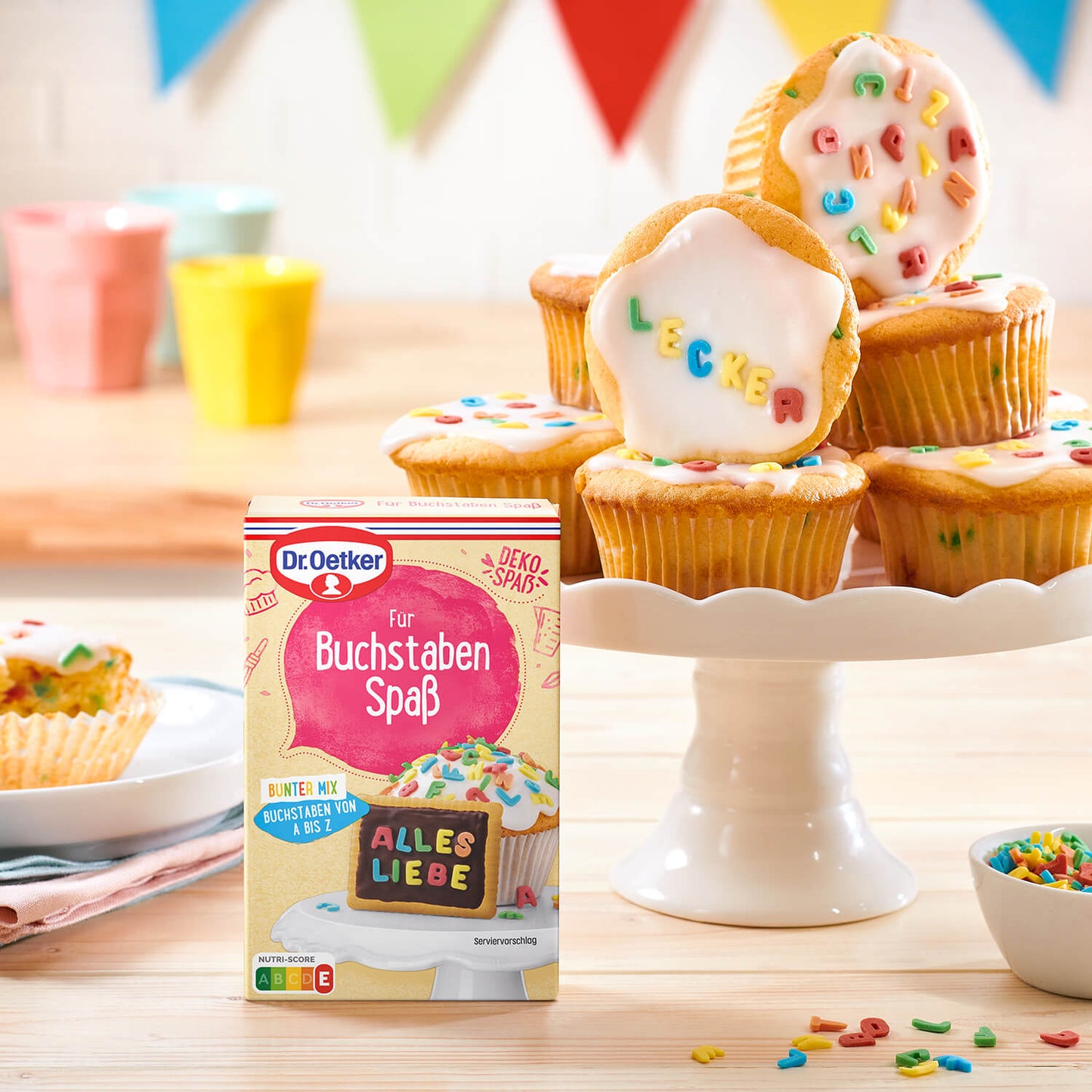 Dr Oetker Dr. Oetker Für Buchstaben Spass Bunter Mix Kuchendeko essbare Buchstaben – Detailansicht