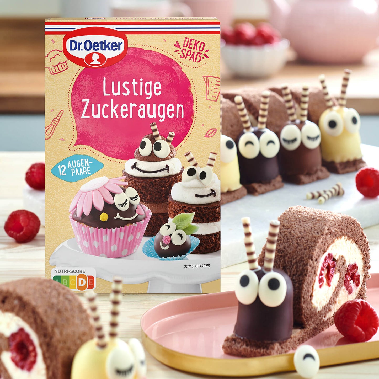 Dr Oetker Dr. Oetker Zuckeraugen 12 Paare essbare Kuchendeko – Anwendungsansicht