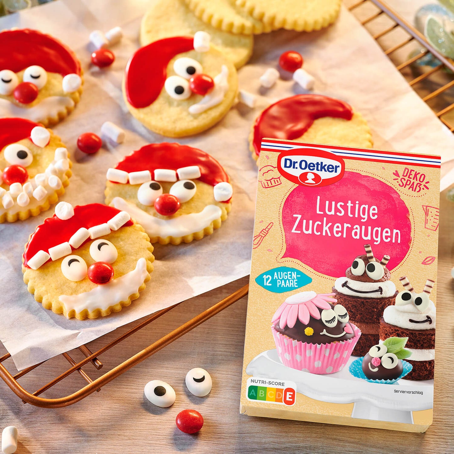 Dr Oetker Dr. Oetker Zuckeraugen 12 Paare essbare Kuchendeko – Detailansicht