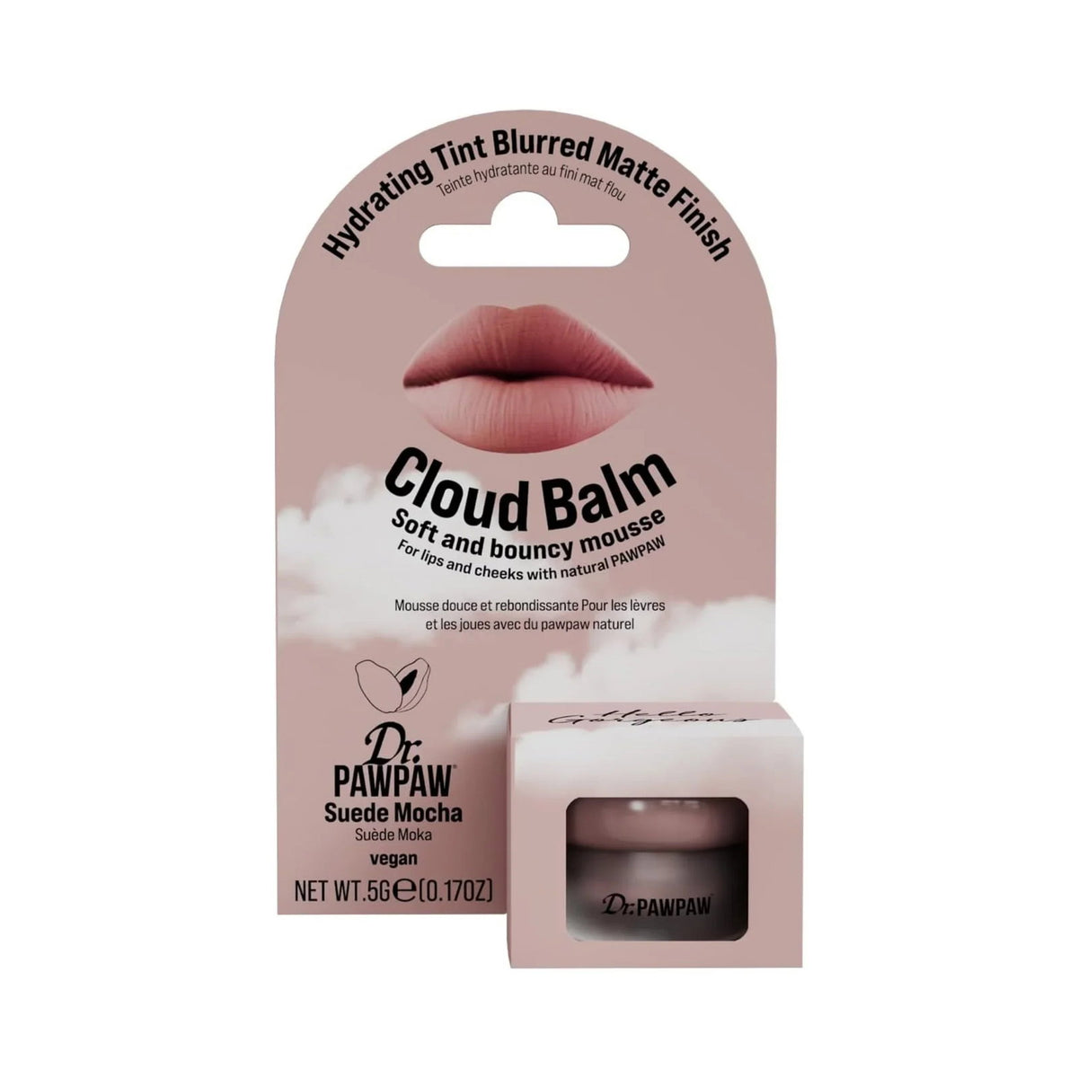 Dr. PawPaw, Cloud Balm, Matte & Smoothing, Creme-Rouge, Suede Mocha, 5 g
